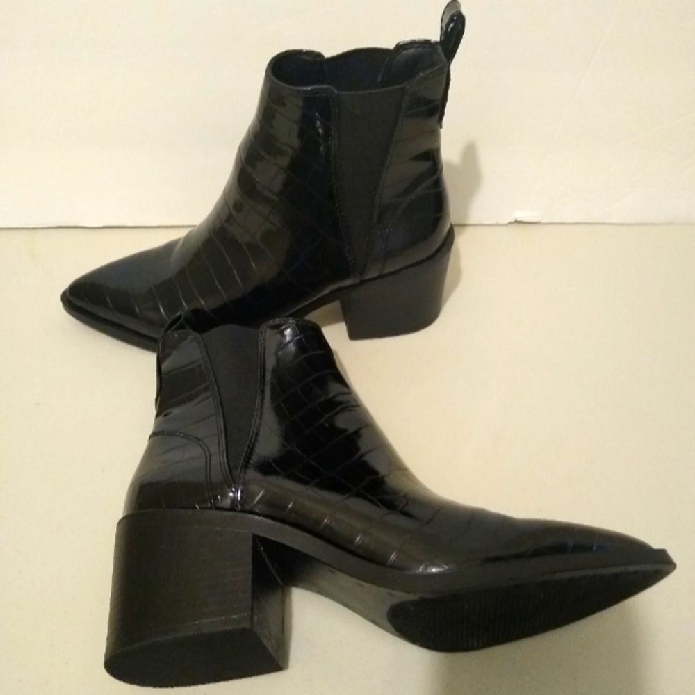 Steve Madden Patent Leather Ankle Boots